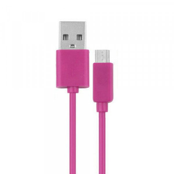 Wholesale V8V9 Micro 2A USB Heavy Duty Cable 6FT (Hot Pink)